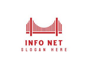 Infrastructure Bridge Architecture logo design