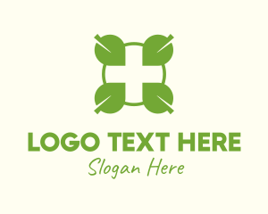 Green Square - Medical Green Leaf Community logo design