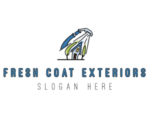 Exterior - House Vacuum Cleaning logo design