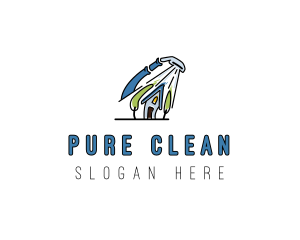 House Vacuum Cleaning logo design