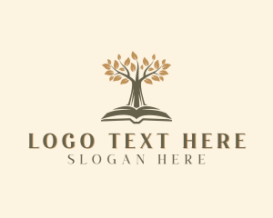 Library - Educational Learning Book logo design