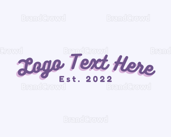 Funky Cursive Script Logo