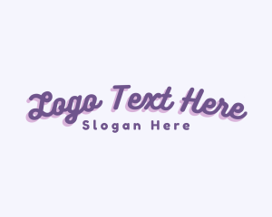 Funky Cursive Script Logo