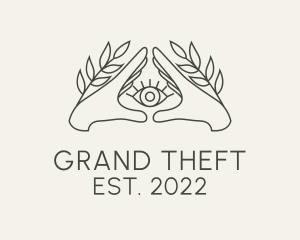 Fortune Telling - Mystical Pyramid Eye logo design