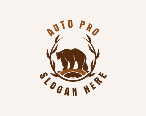 Forest - Wild Bear Forest logo design
