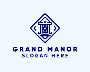 Blue Diamond House logo design