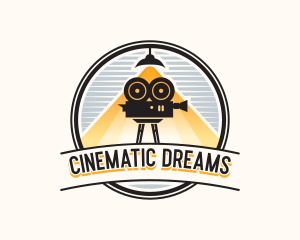 Cinema Film Camera logo design