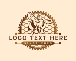 Organic - Hexagon Bee Hive logo design