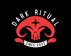 Satanic - Gaming Demon Skull logo design