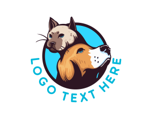 Pet Friendly - Dog Cat Pet logo design