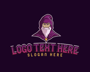 Player - Witch Wizard Sorcerer logo design