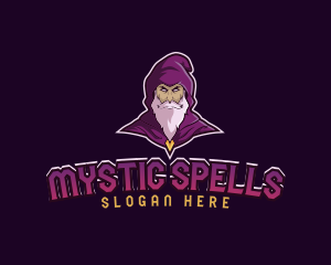 Witch Wizard Sorcerer  logo design