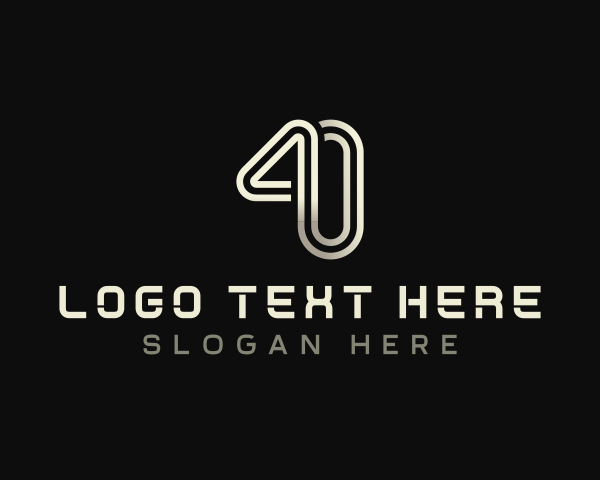 Number 20 - Modern Creative Numbers logo design