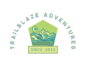 Hiking - Nature Mountain Hiking logo design