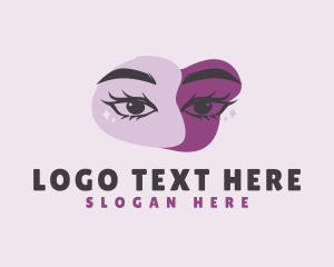 Contact Lens - Beauty Eyelashes Makeup logo design