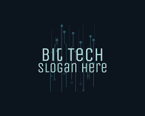 Blue Circuit Tech  logo design