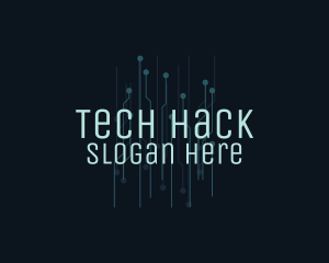 Blue Circuit Tech  logo design