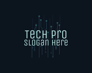 Blue Circuit Tech  logo design