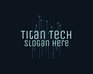 Blue Circuit Tech  logo design