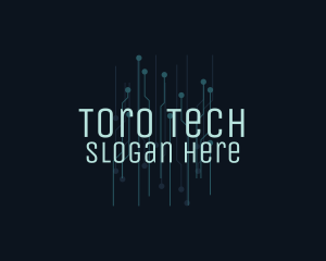 Blue Circuit Tech  logo design