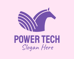 Transgender - Purple Unicorn Horse logo design