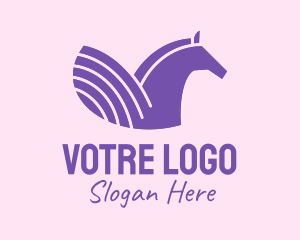 Allies - Purple Unicorn Horse logo design