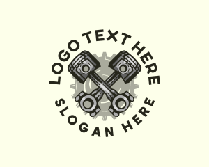 Engine - Industrial Engine Gear logo design