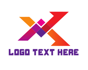 Vitality - Gaming App Letter X logo design
