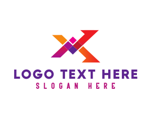 Application - Gaming Esports Letter X logo design