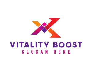 Vitality - Gaming Esports Letter X logo design