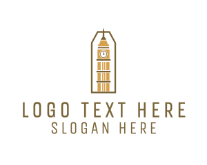 London - Abstract Clock Tower logo design