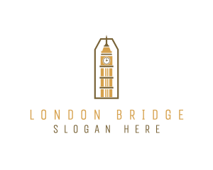 London - Big Ben Clock logo design