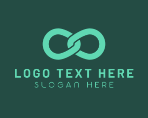 Loop - Green Infinity Link logo design