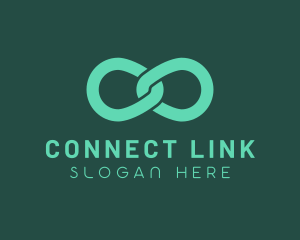 Link - Green Infinity Link logo design