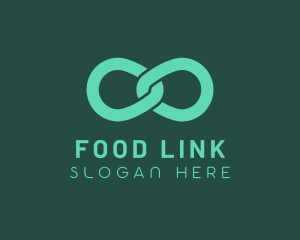 Green Infinity Link logo design