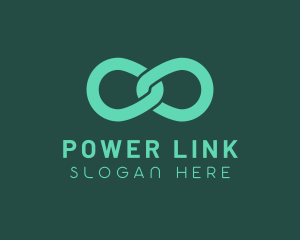 Green Infinity Link logo design