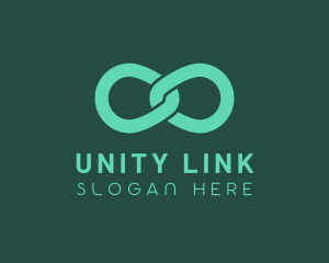 Green Infinity Link logo design