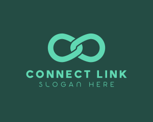 Chain Infinity Link logo design