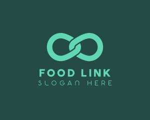 Chain Infinity Link logo design