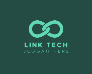 Chain Infinity Link logo design