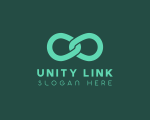 Chain Infinity Link logo design