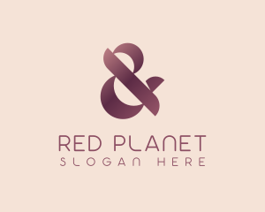 Classy Red Ampersand logo design