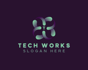 Tech Artificial Intelligence logo design