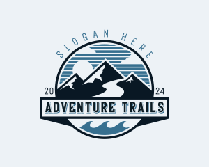 Adventure Mountain Climbing logo design