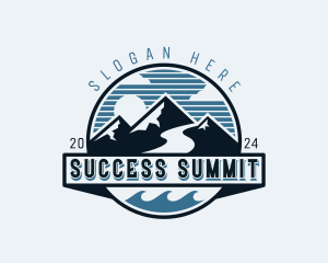 Adventure Mountain Climbing logo design