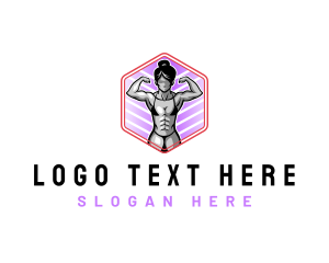 Energy - Woman Fitness Training logo design