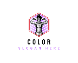 Fit - Woman Fitness Training logo design