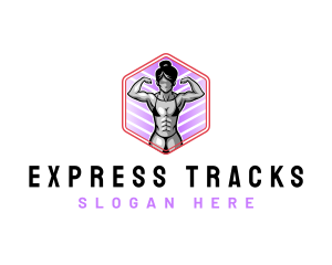 Woman Fitness Training logo design