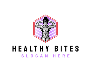 Woman Fitness Training logo design