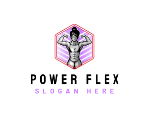 Woman Fitness Training logo design